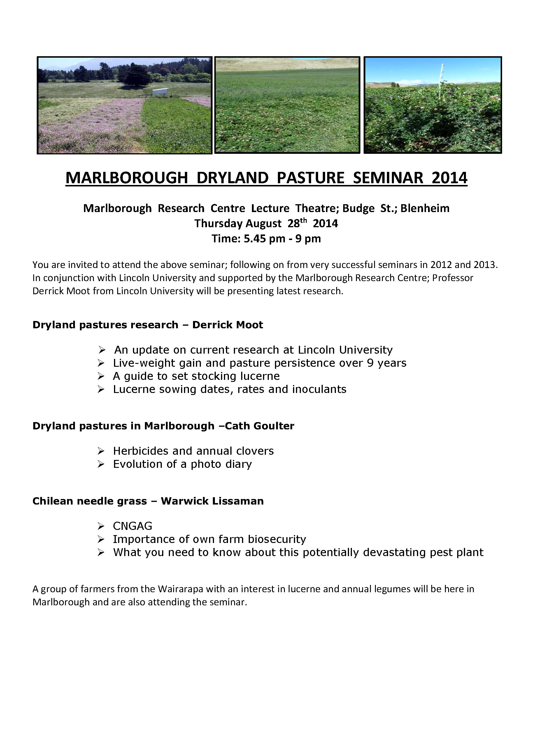 2014 Marlborough programme